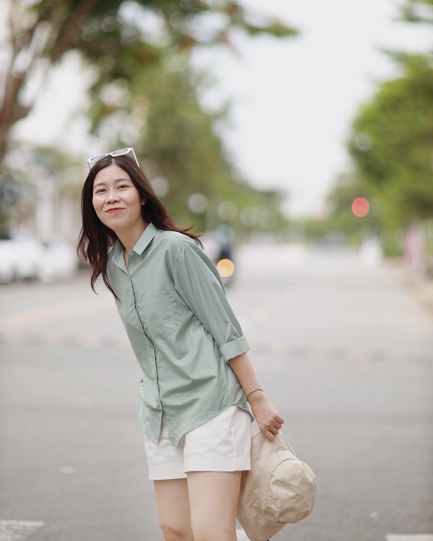 Áo sơ mi nữ kate mát form rộng tay dài RUCHAN