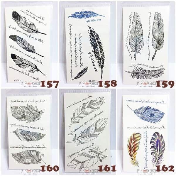 Combo 10 Hình xăm dán tattoo sticker