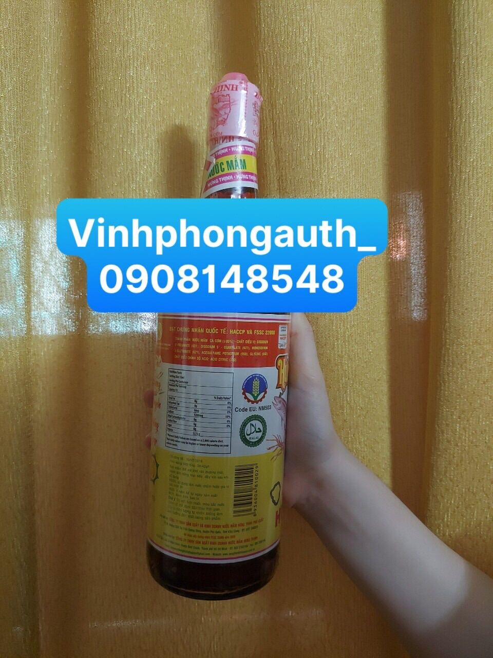 Nước mắm đặc sản Hưng Thịnh 40 độ đạm 750ml