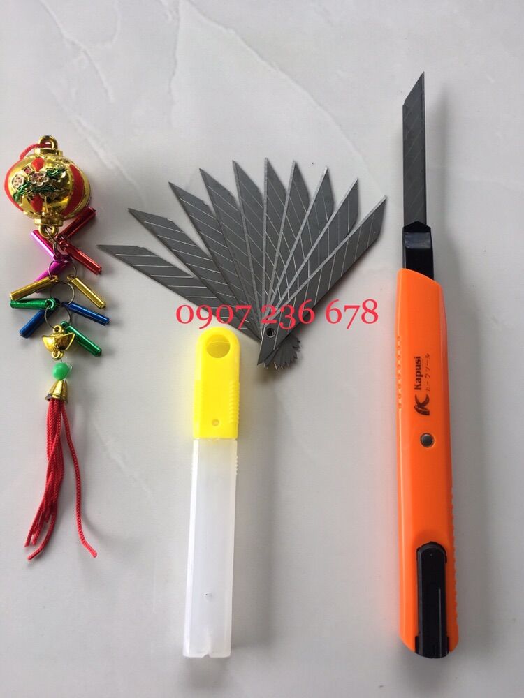 Dao rọc giấy mini Kapusi, lưỡi dao rọc giấy 30 độ