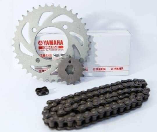 Bộ nhông xích exciter 135 4s 2005-2010 chính hãng yamaha