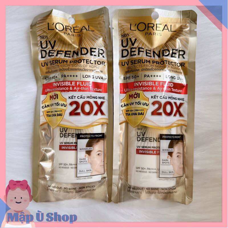Kem chống nắng Loreal x20 thoáng da mỏng nhẹ 50ML