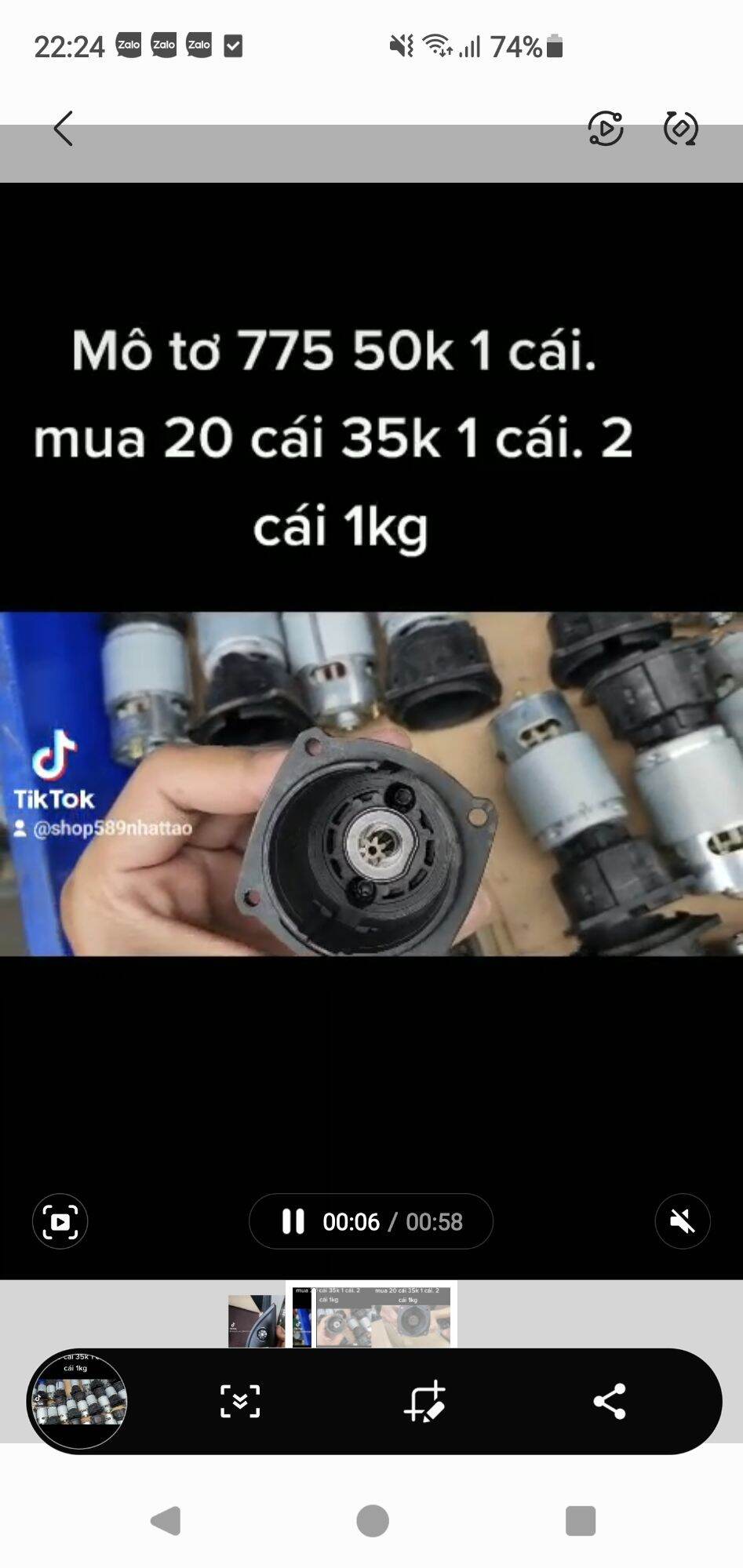 mô tơ 775 18vdc cực mạnh. giá 1 cái