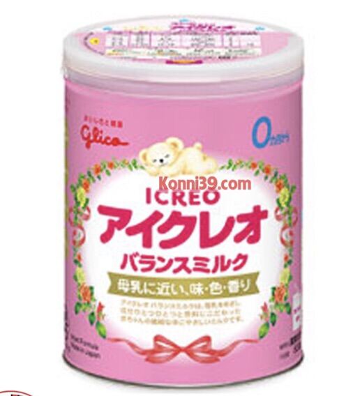 1 Thùng(8 lon) Sữa Glico Icreo số 0 hộp 800gr Nhật Nội Địa