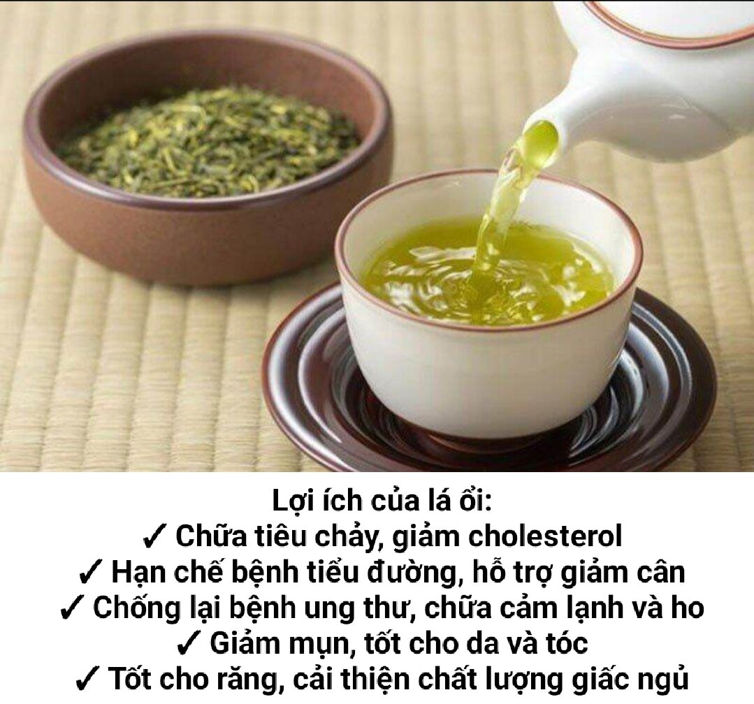 Bột lá ổi dùng pha trà, hỗ trợ giảm cân túi 500g
