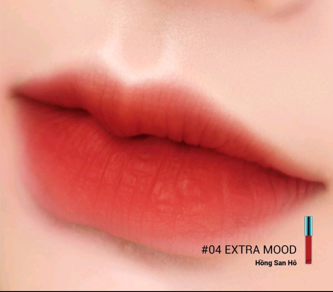 Son kem bbia màu 04 đỏ hồng san hô hàn quốc chính hãng