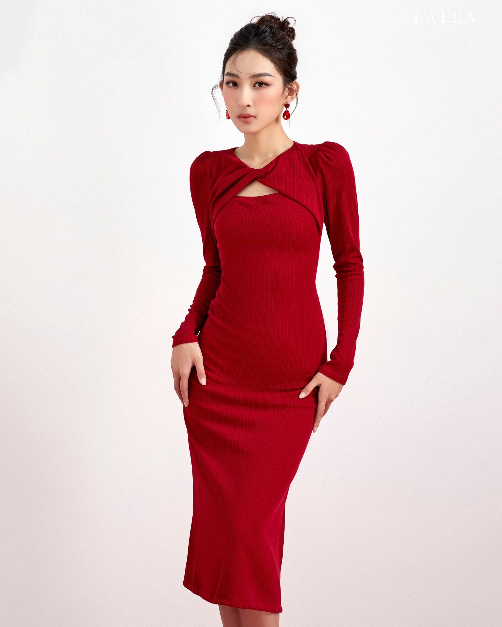 LALLA - Đầm body tay dài nữ
