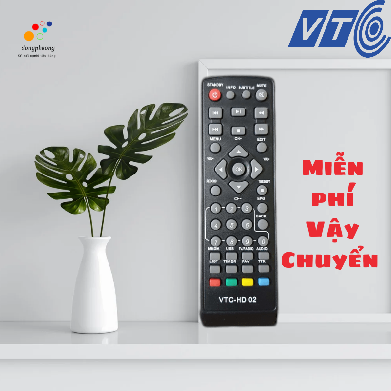 Remote điều khiển đầu thu vtc hd-02