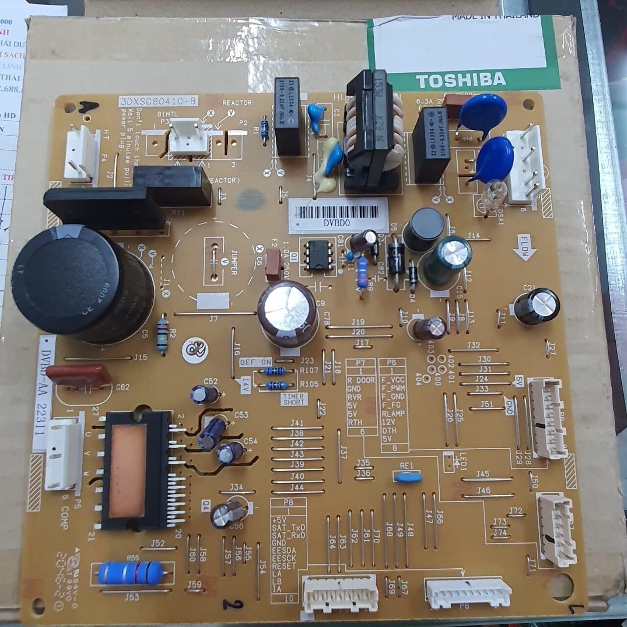 Bo mạch tủ lạnh Toshiba tháo máy zin đẹp
