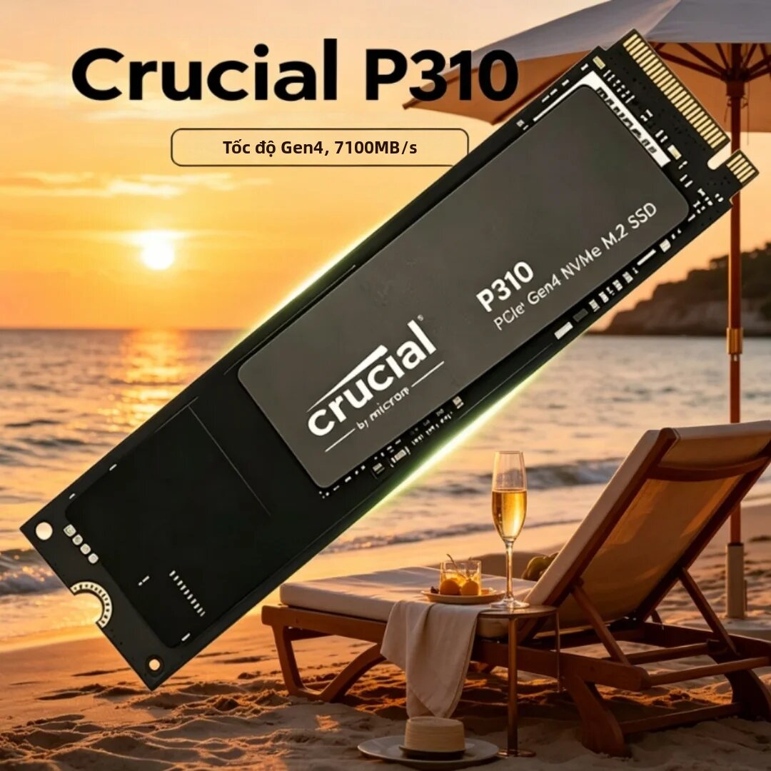 crucial | Ổ Cứng SSD Crucial P310 1TB 2TB M.2 2280 PCIe Gen4 NVMe Siêu Tốc 7100 MB/s, Dành Cho Máy Tính Để Bàn Và Máy Tính Xách Tay, Đóng Gói OEM Giá 6,367,500 Đồng*Miễn phí vận chuyển