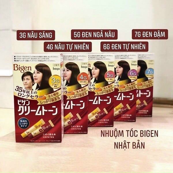 Thuốc nhuộm tóc phủ bạc Bigen Nhật Bản, Speedy Color Milky 40g