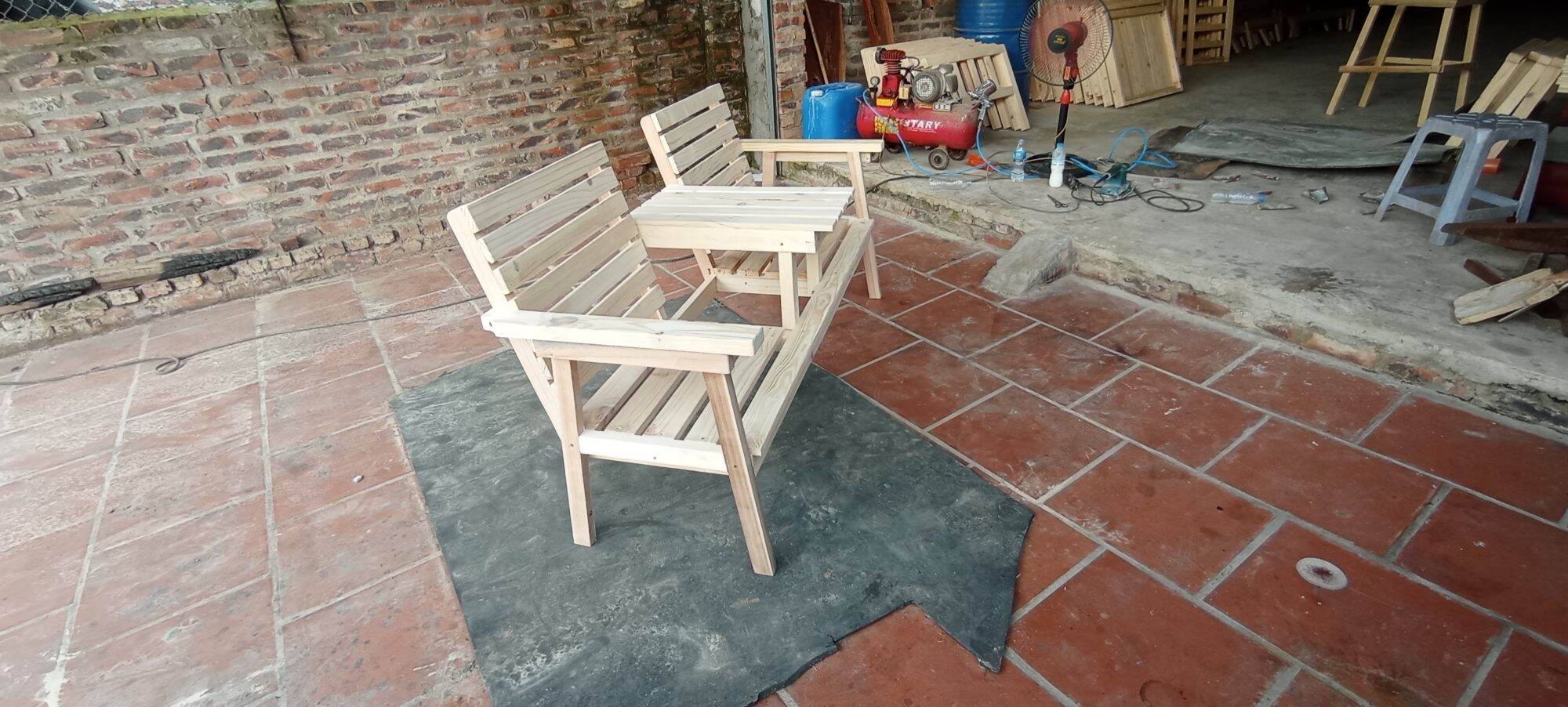 GHẾ ĐÔI CAFE SÂN VƯỜN BAN CÔNG