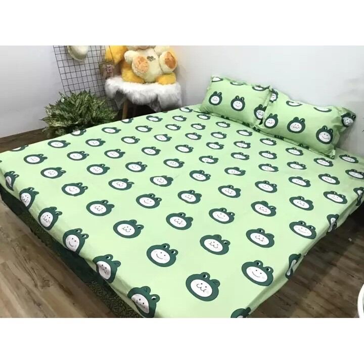 Bộ ga gối ếch xanh