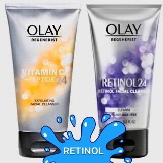 Sữa rửa mặt làm trắng & chống lão hoá da olay retinol 24 - vitamin c 24 facial cleanser 150ml