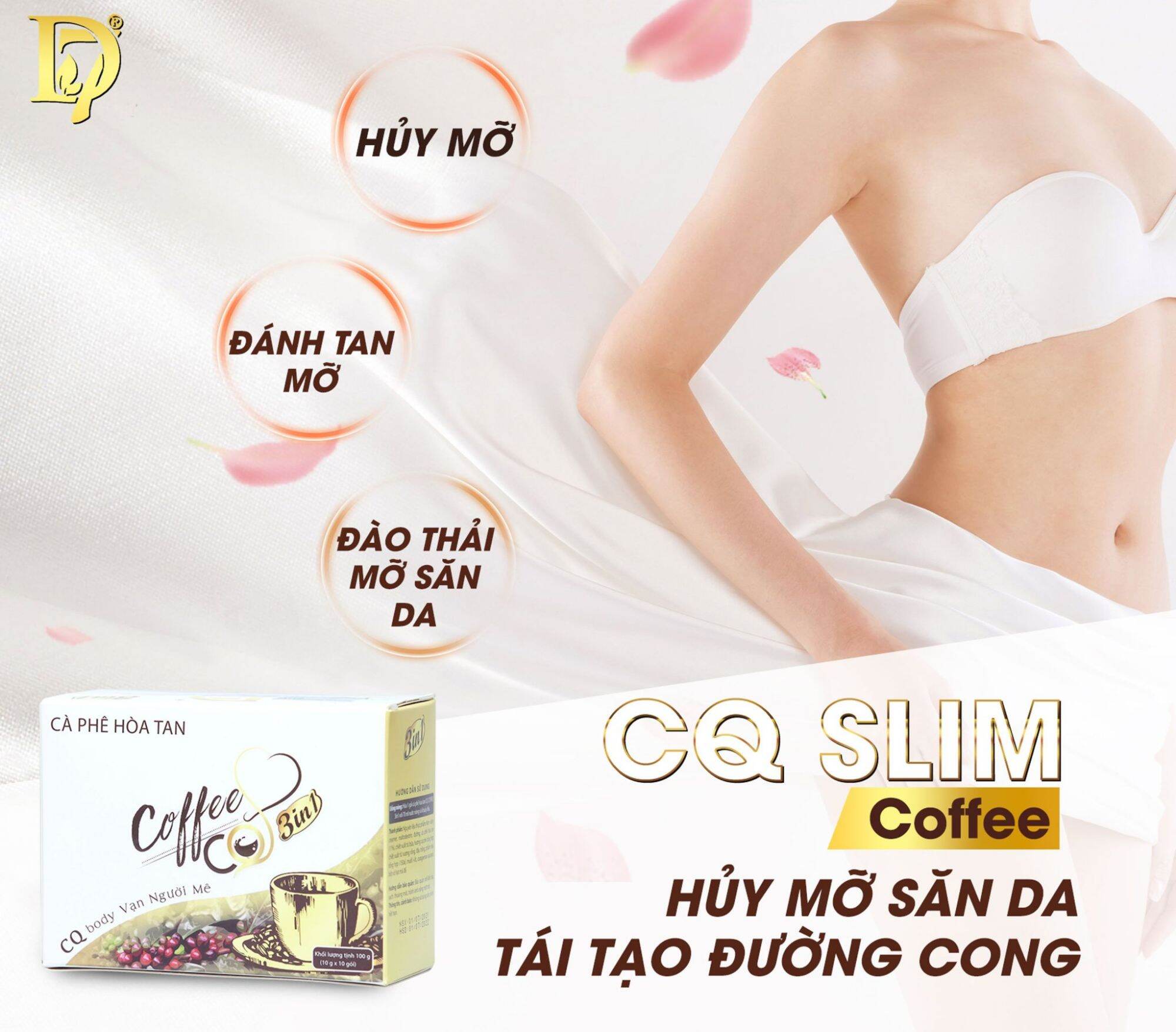 (HCM - CHÍNH HÃNG) CAFE GIẢM CÂN CQ SLIM COFFEE D7