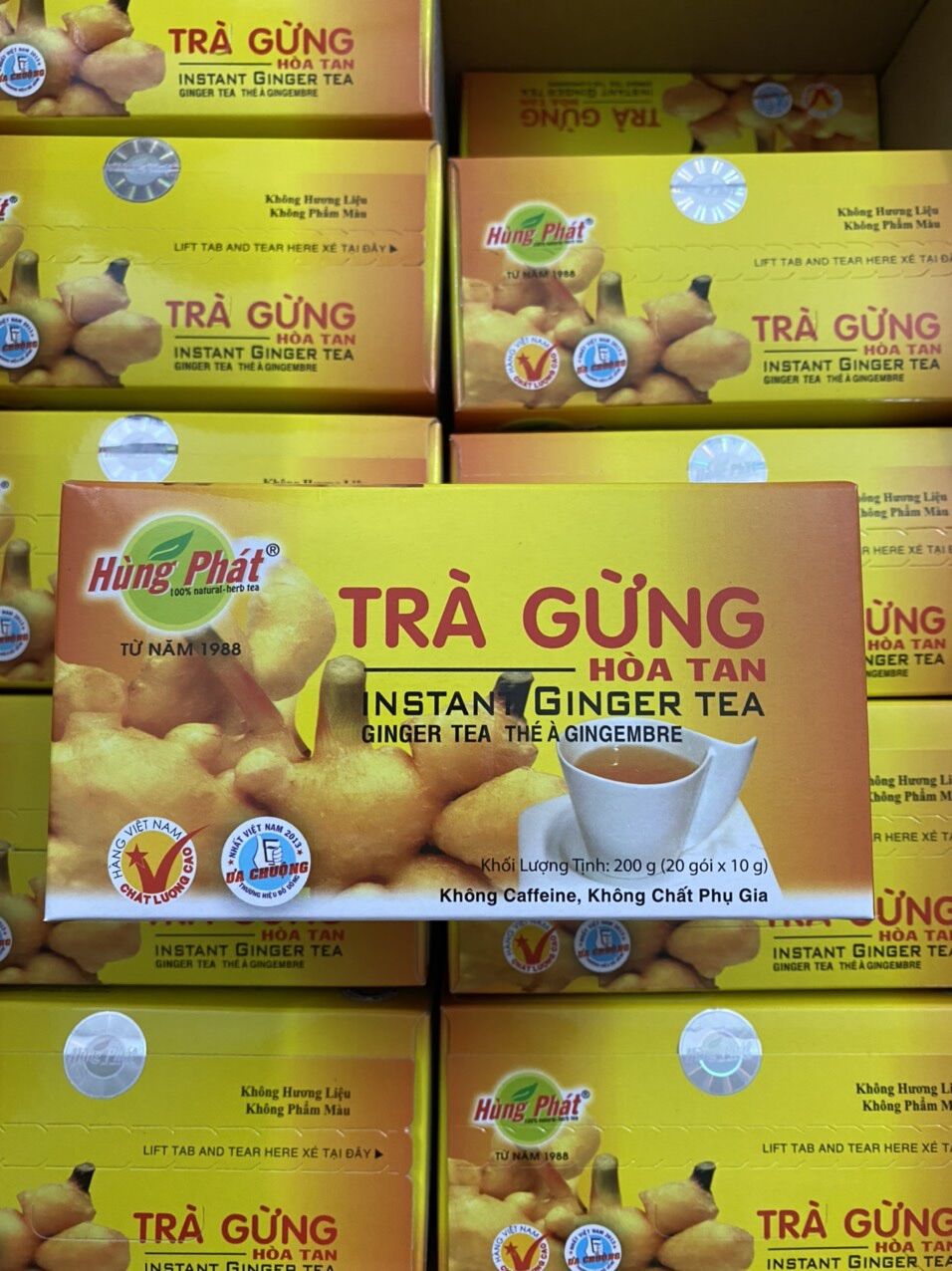 Trà gừng hòa tan Hùng Phát