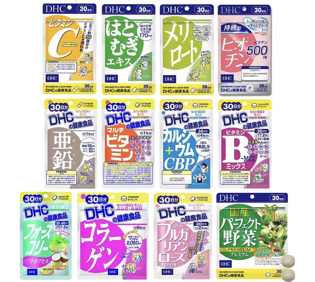 Viên Uống DHC Bổ Sung Vitamin Nhật Bản 30 ngày Vitamin C,B,E, Tổng Hợp,