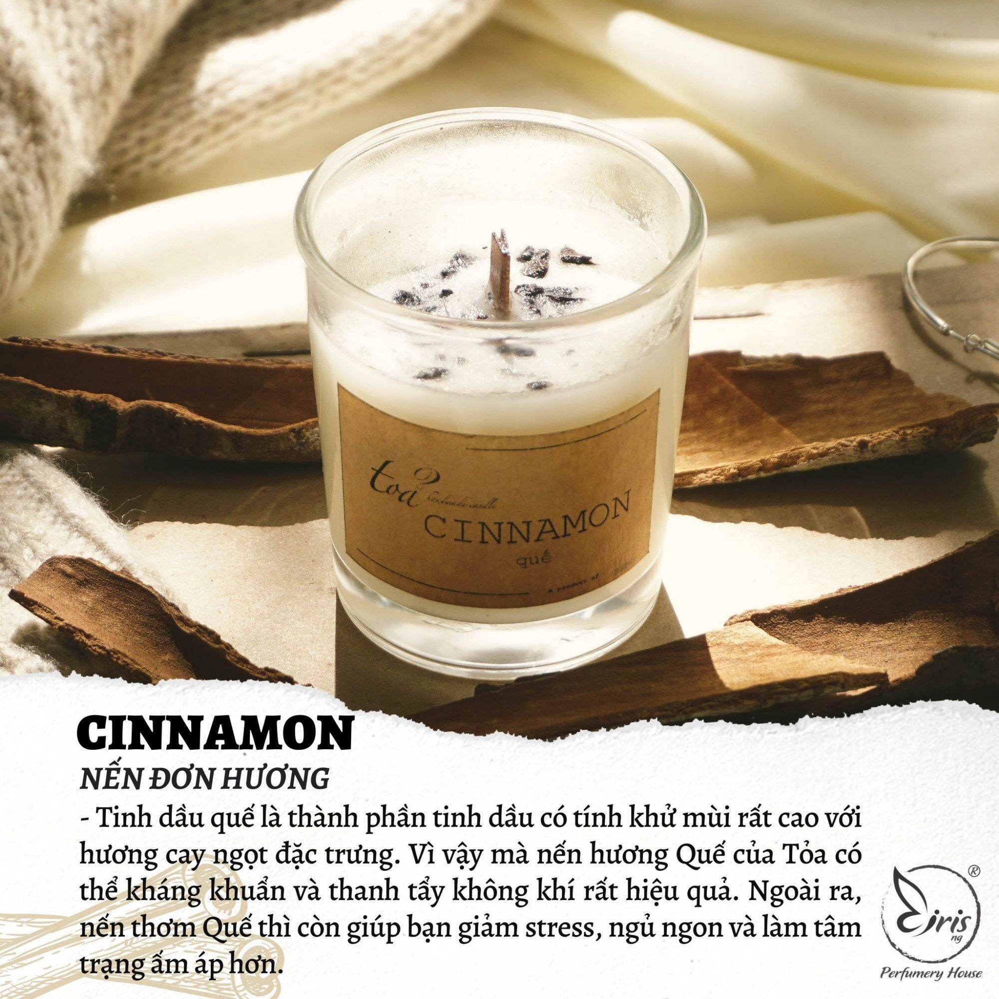 Nến cinnamon iris