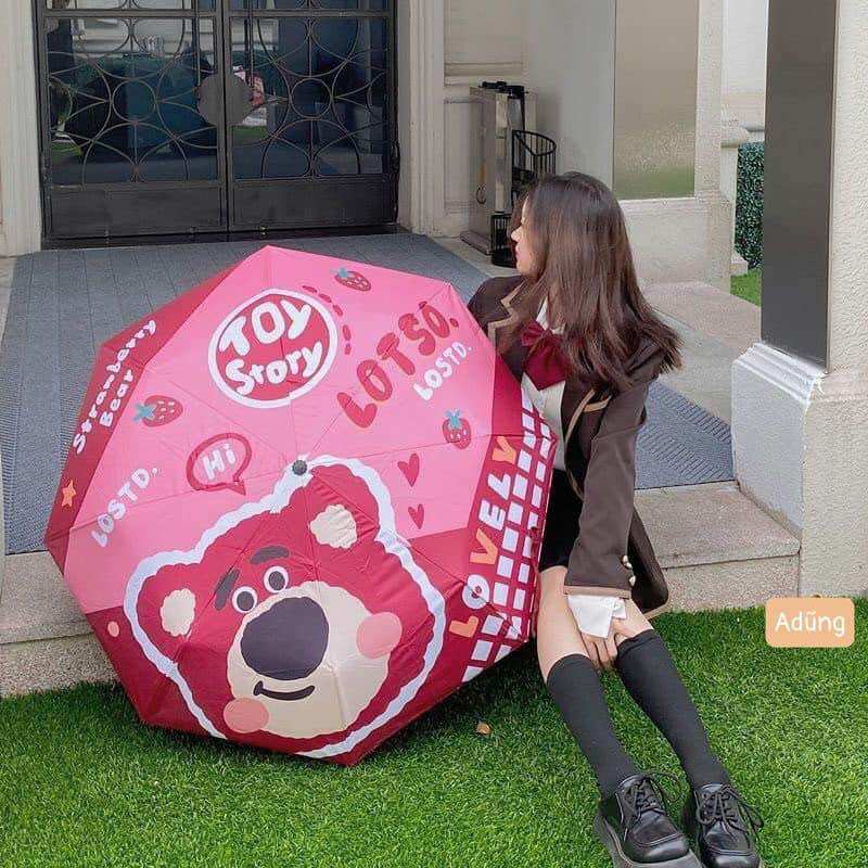 Ô gấp gọn hình gấu dâu