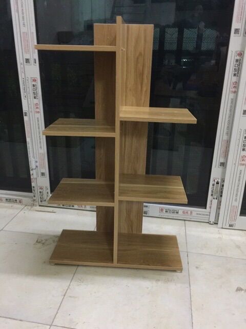 Kệ sách gỗ vuông 5 tầng