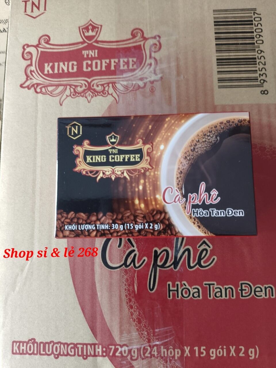 Cà phê đen tni king coffee 30g