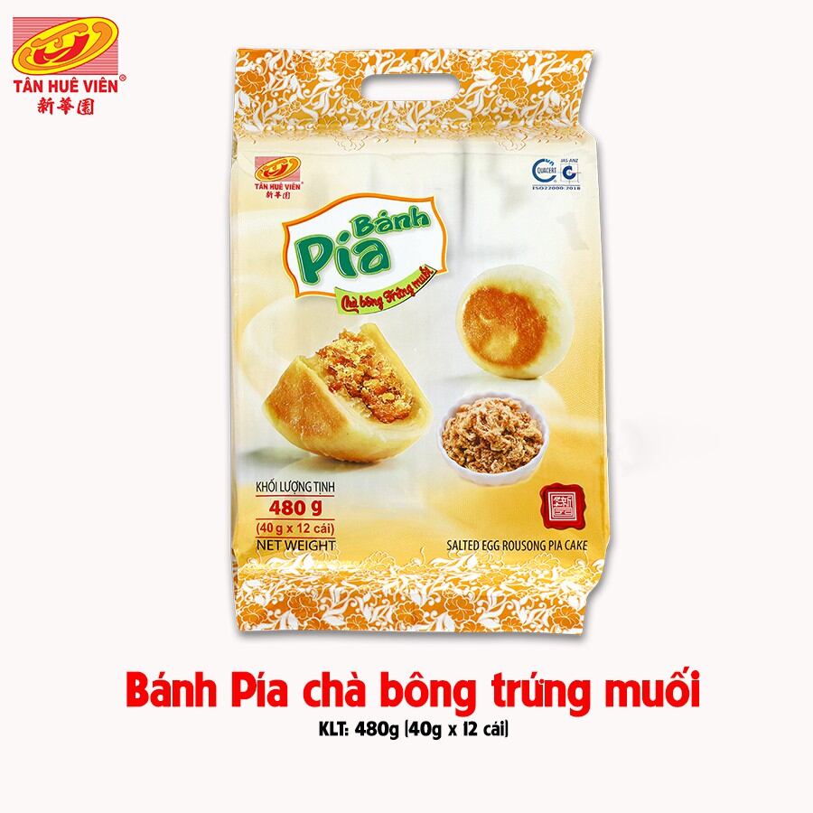 Bánh pía chà bông trứng muối Tân Huê Viên