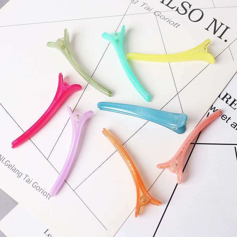 HCM - Kẹp tóc bấm mỏ vịt màu Pastel Hàn quốc
