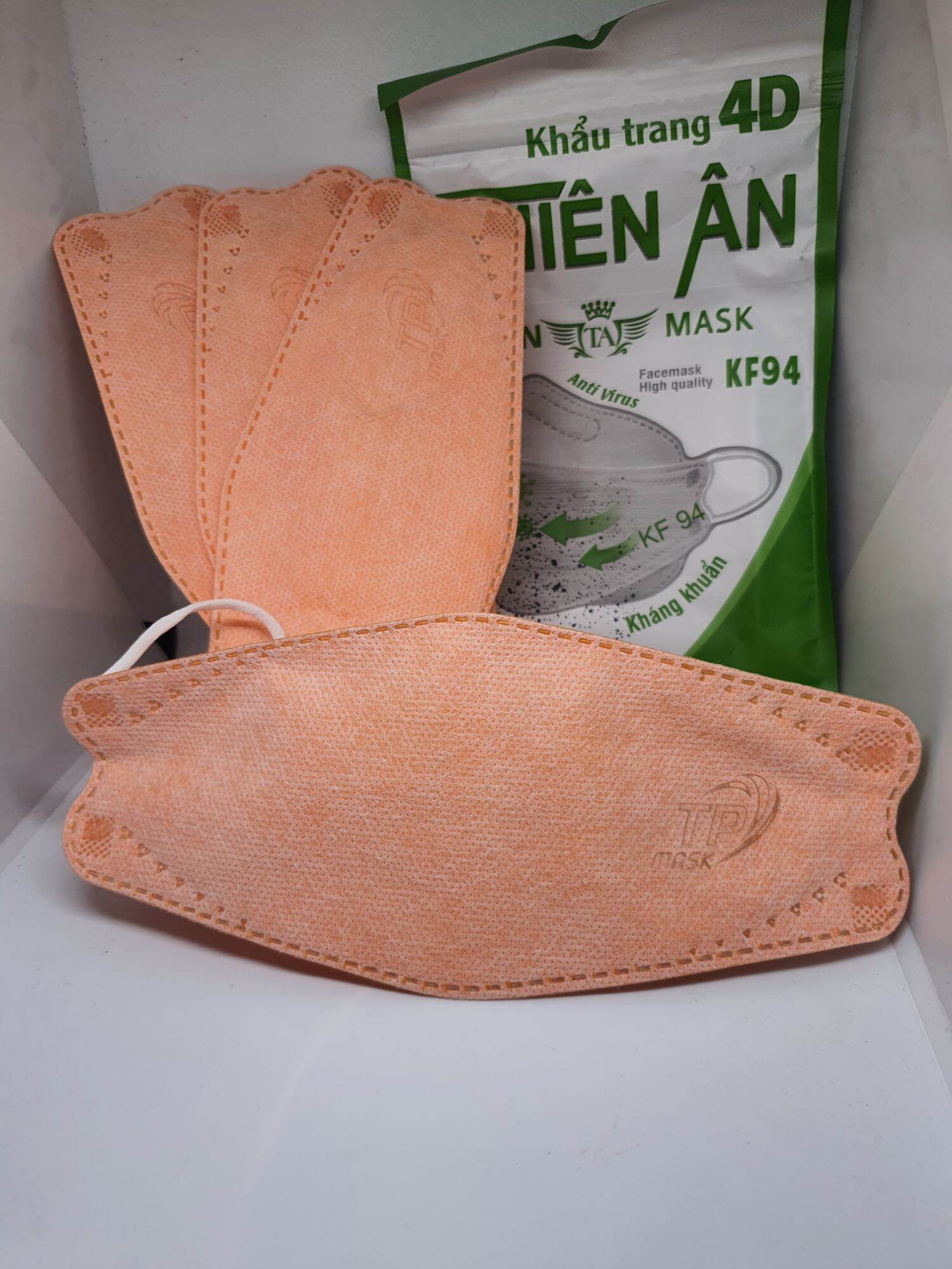 Khẩu trang y tế kf94 4d mask màu cam