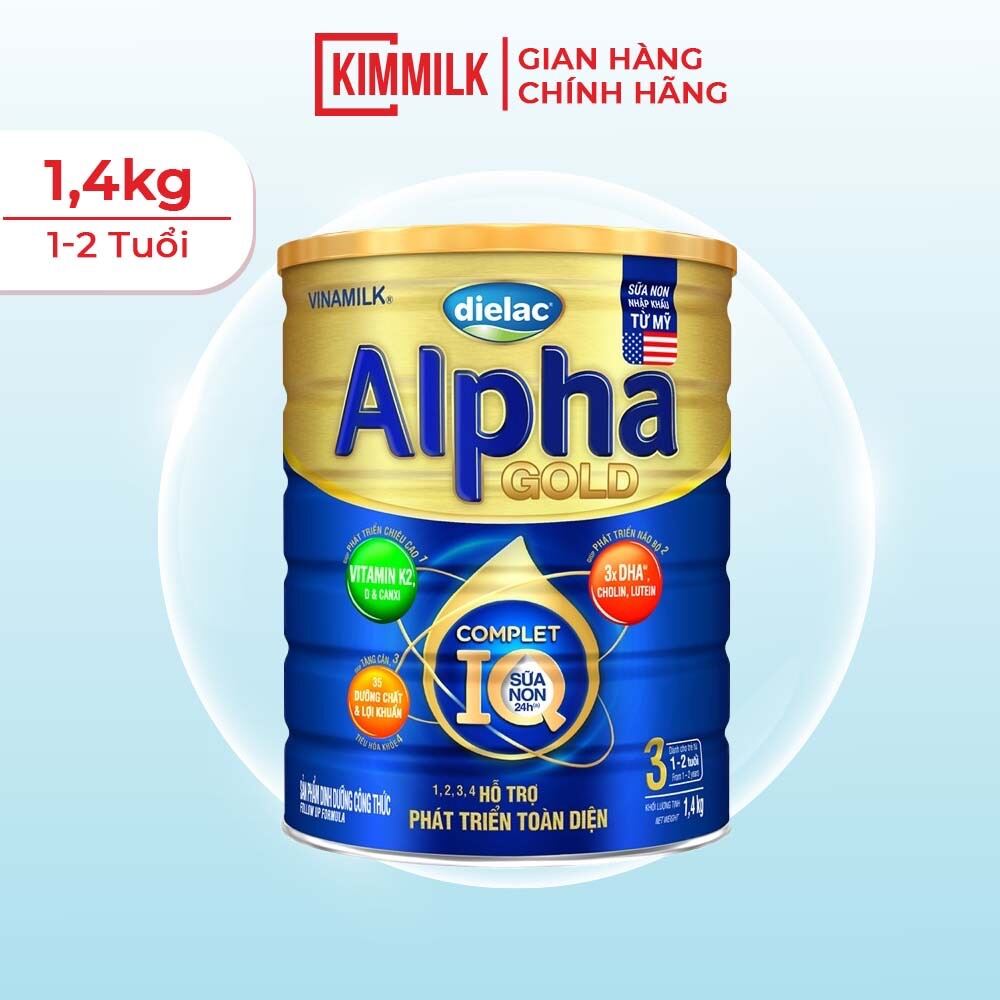 Sữa Bột Dielac Alpha Gold IQ 3 1.5kg