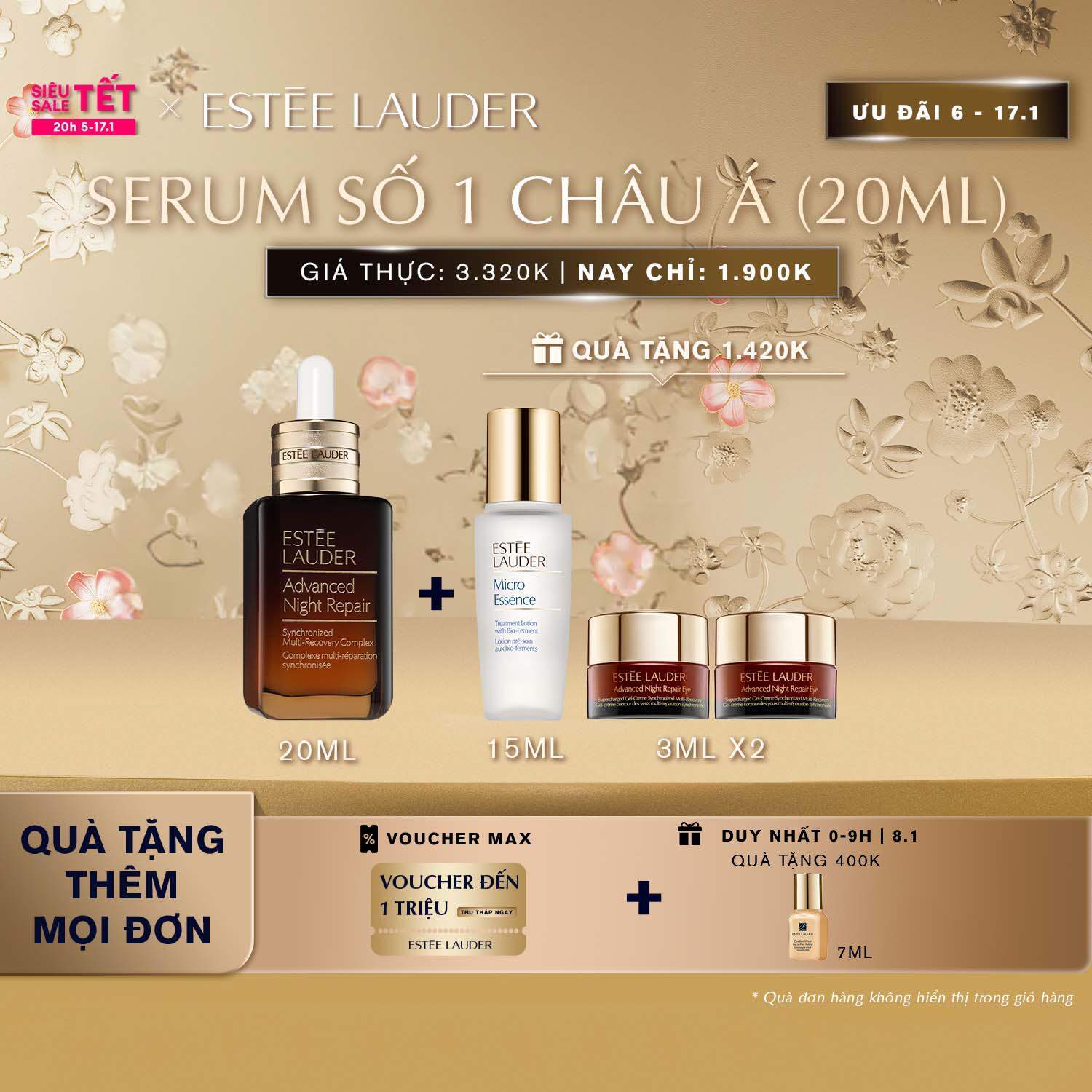 Tinh chất (Serum) phục hồi chống lão hóa Estee Lauder Advanced Night Repair Synchronized Multi-Recovery 20ml