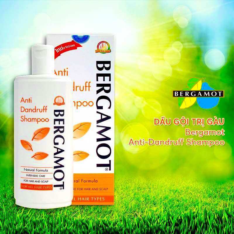 Dầu gội dược liệu loại bỏ gàu, ngứa Bergamot Anti Dandruff Shampoo Thái Lan 200 ml