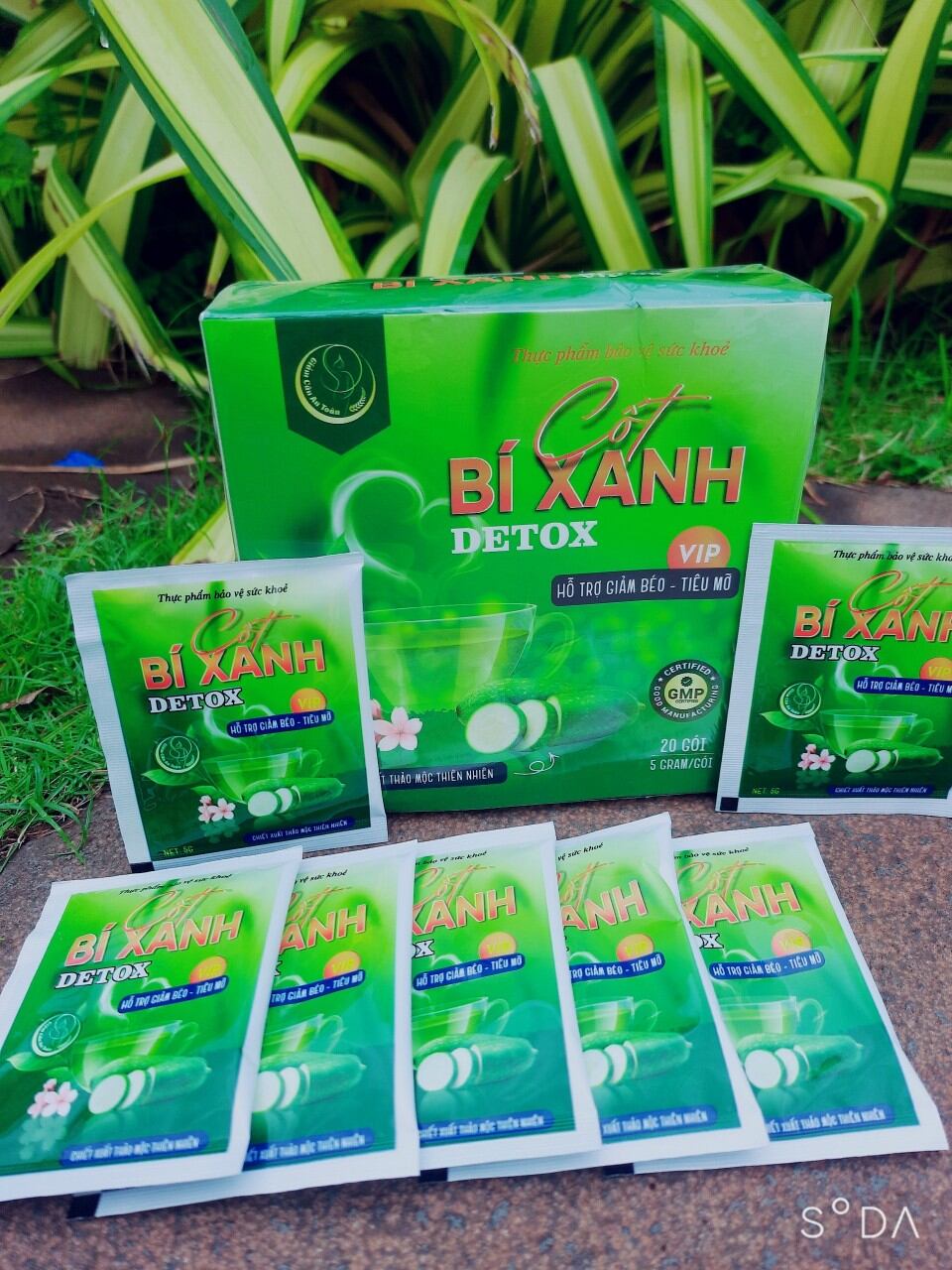 Cốt bí xanh detox giảm cân thiên nhiên 1 hộp 20 gói 500.000đ