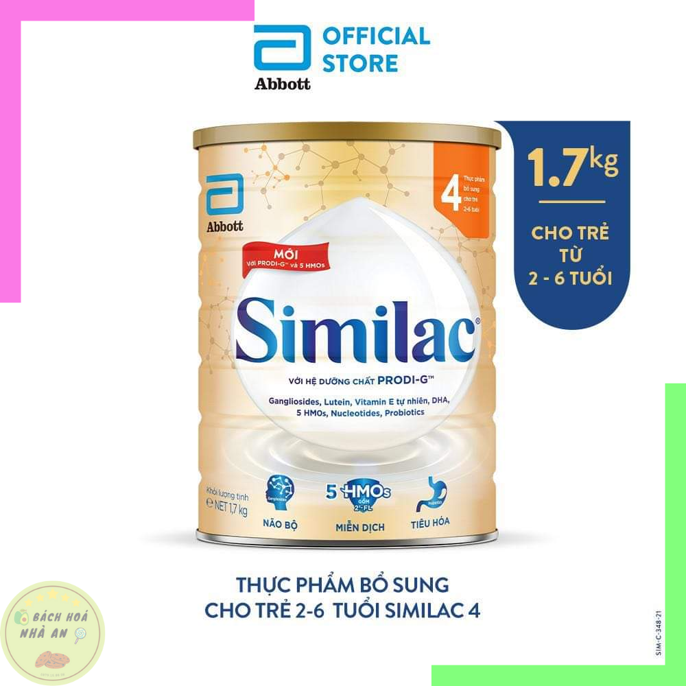 Sữa bột similac 4 hmo | 1.7kg | mẫu mới | date 5/24
