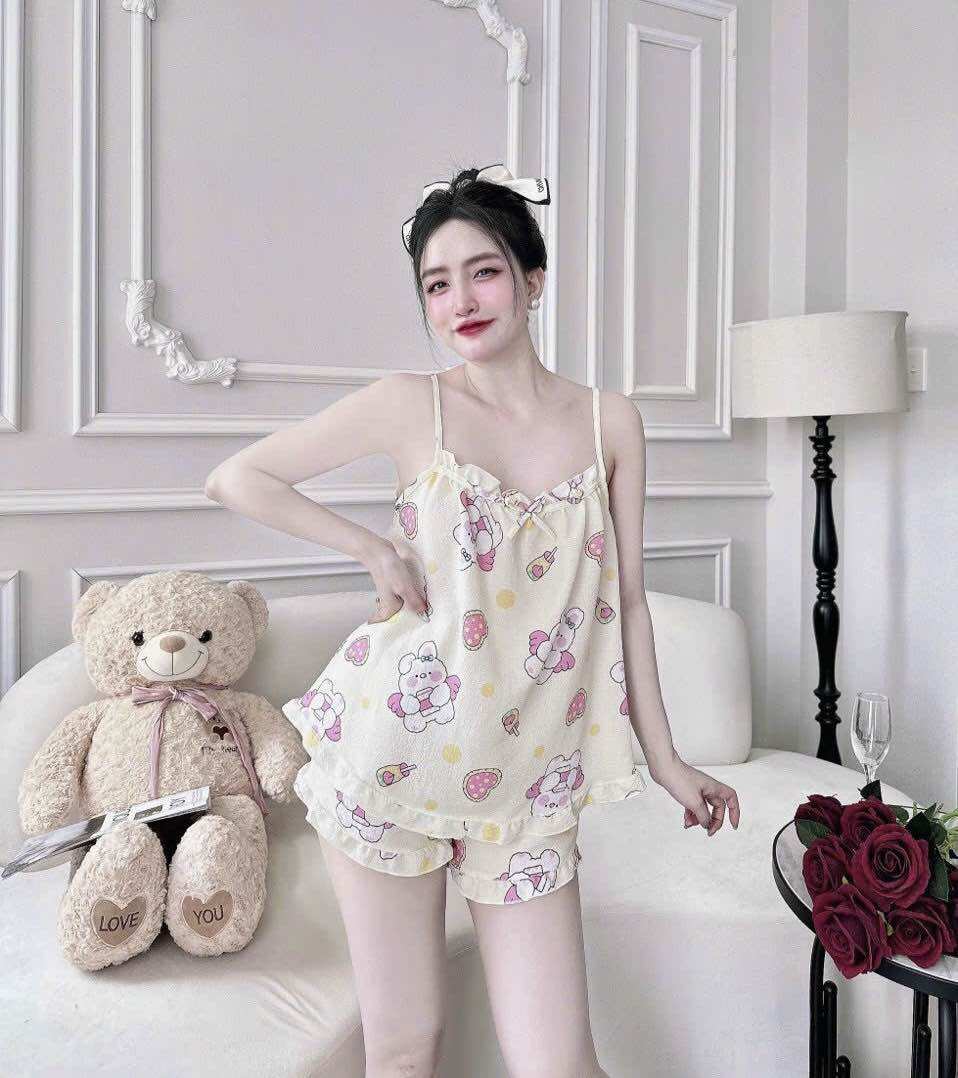 Đồ bộ hai dây mặc nhà cực xinh phom 40-58kg
