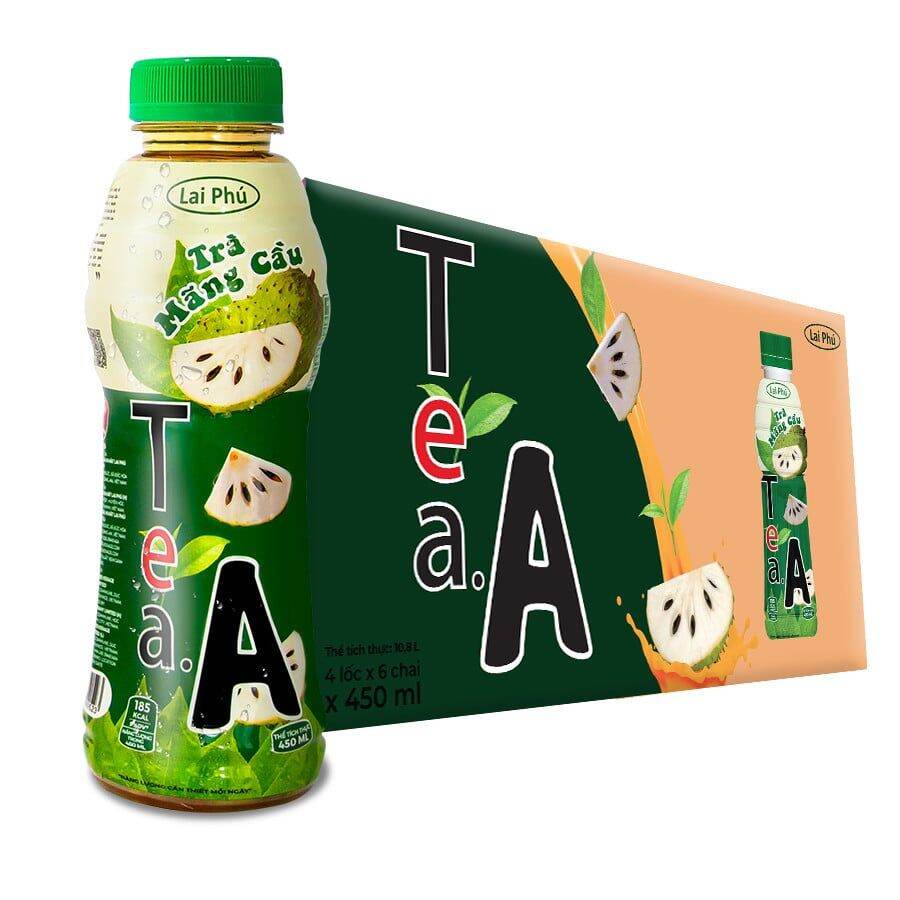 Lốc 6 chai 450ml Trà Trái Cây Tea A Lai Phú