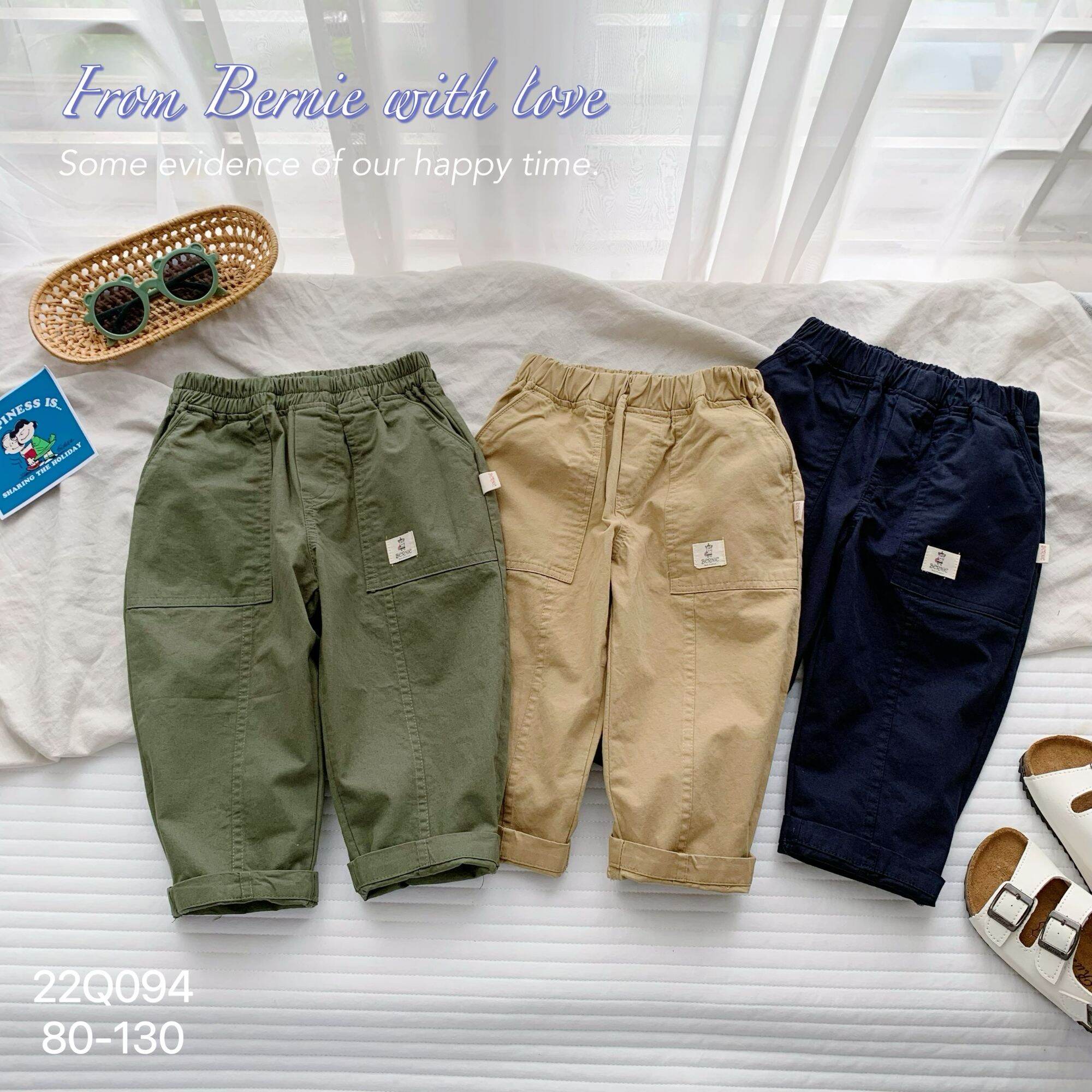 Quần Thô Kaki baggy BERNIE siêu xinh dành cho bé 1 tuổi đến 6 tuổi