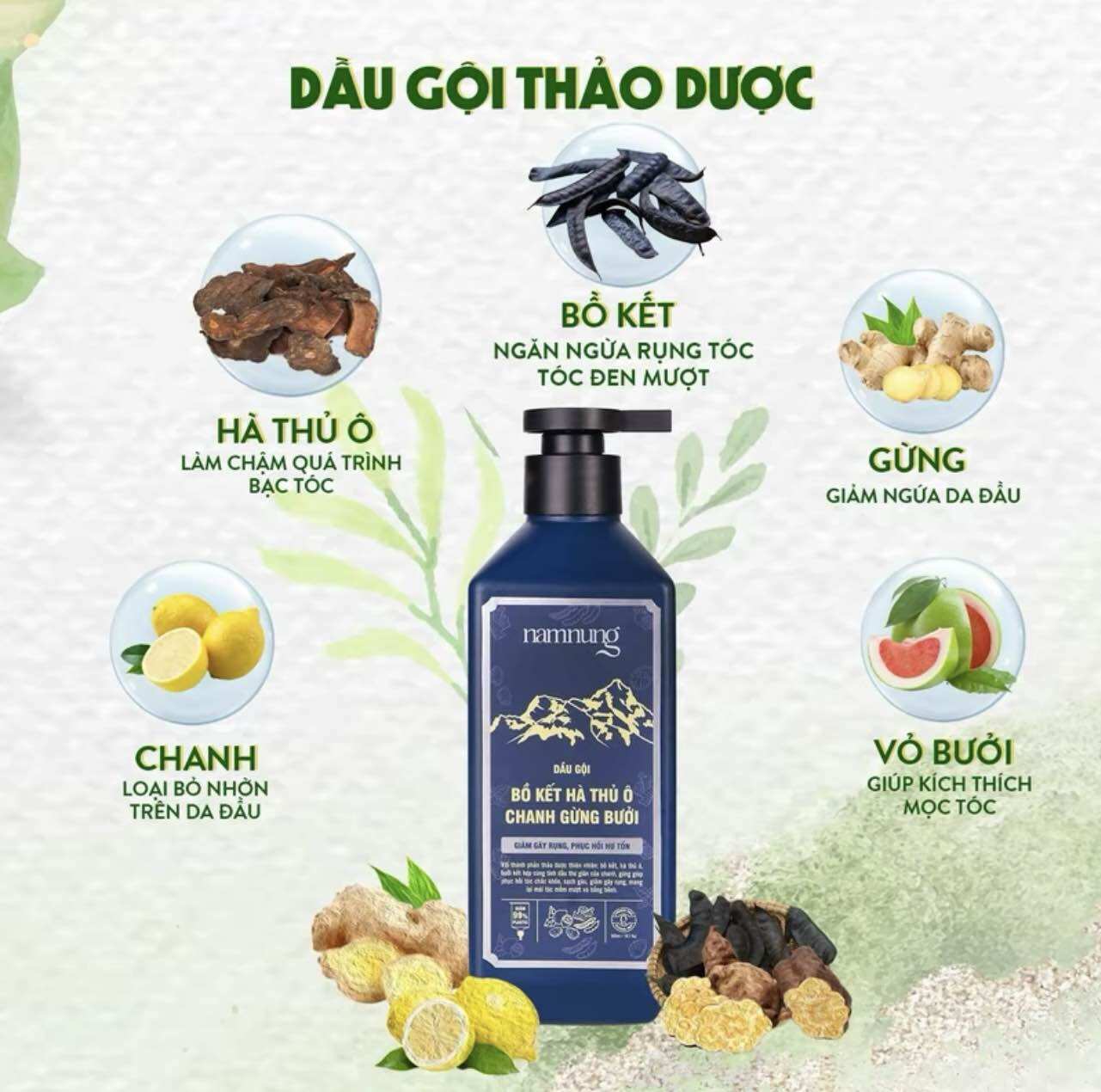 Combo gội xã thảo dược Nam Nung