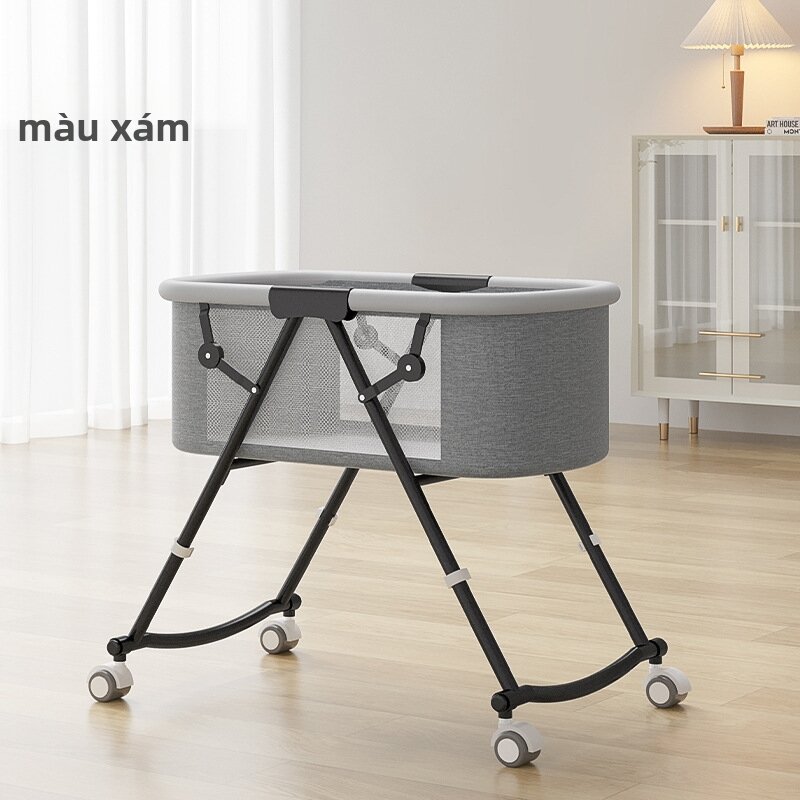 Giường Em Bé Đa Năng Gập Được Di Chuyển Dễ Dàng