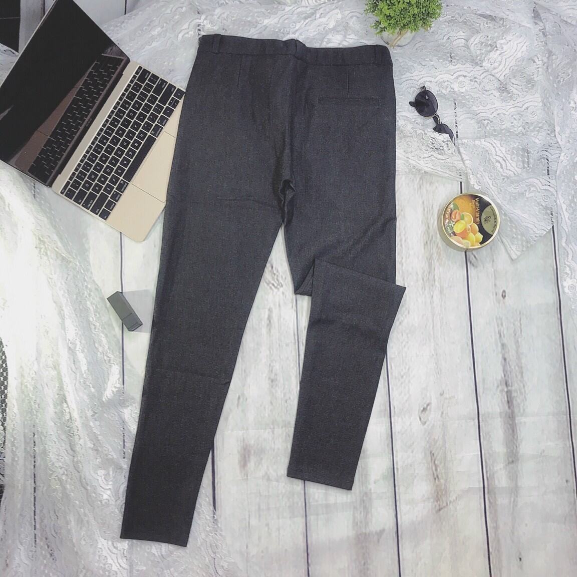Quần tây trơn công sở cotton co giãn. 