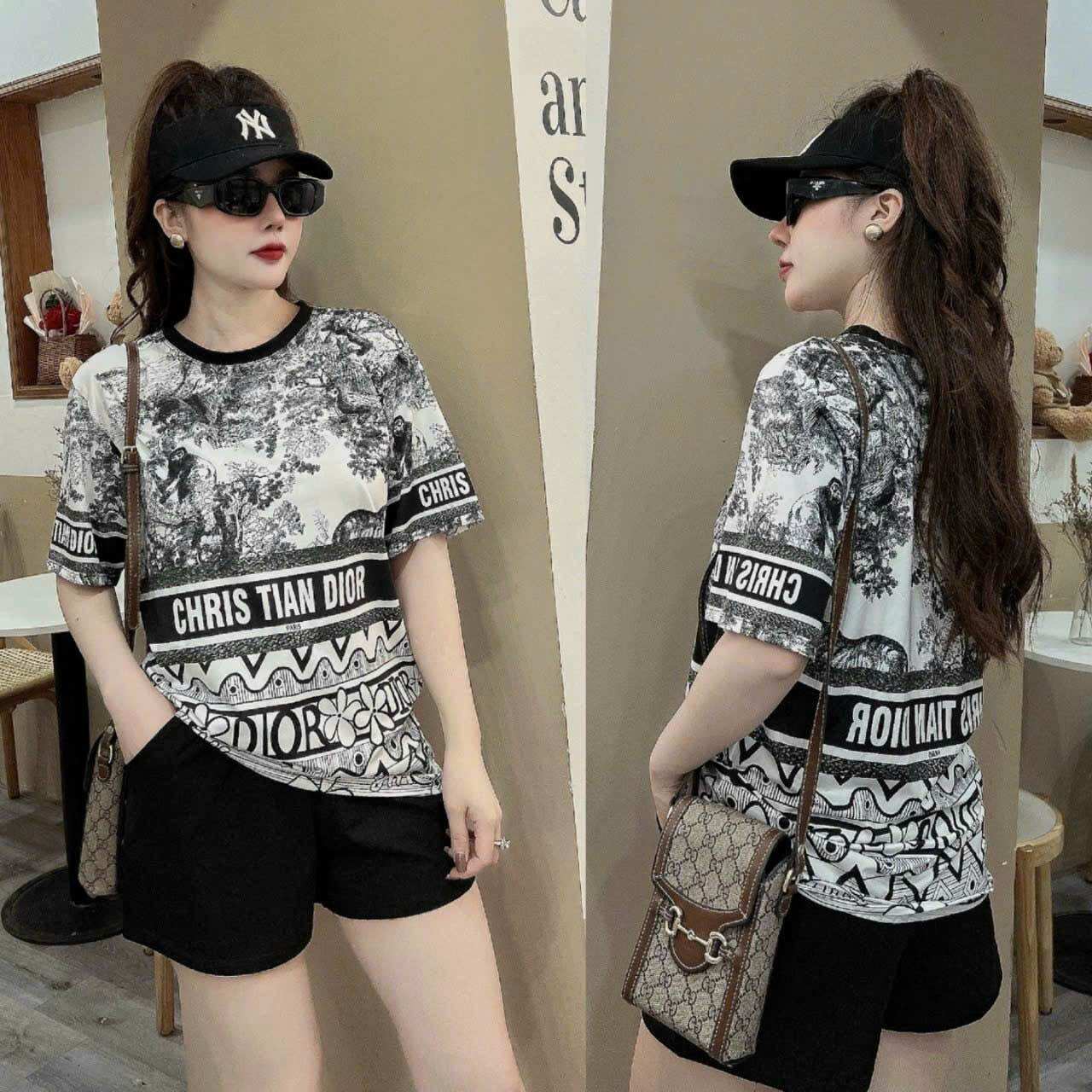 Sét bộ short phối hoạ tiết 3d cao cấp