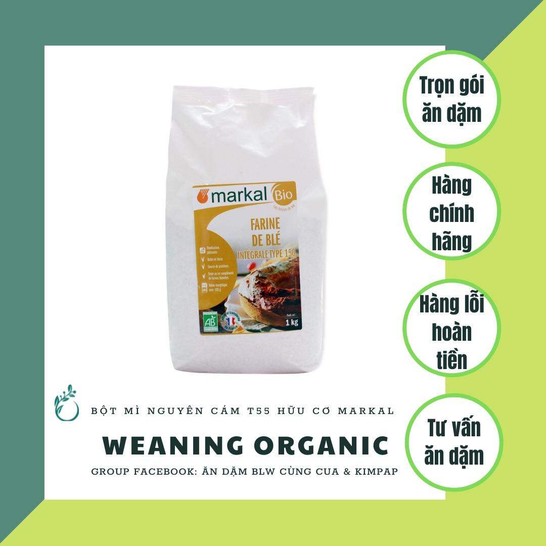 Bột Mì Hữu Cơ Markal làm bánh cho bé ăn dặm gói 1kg