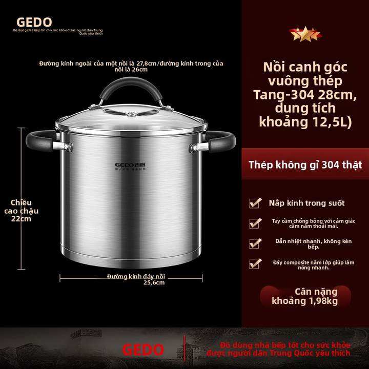 GEDO | Nồi Đa Năng Inox Dung Lượng&hellip;