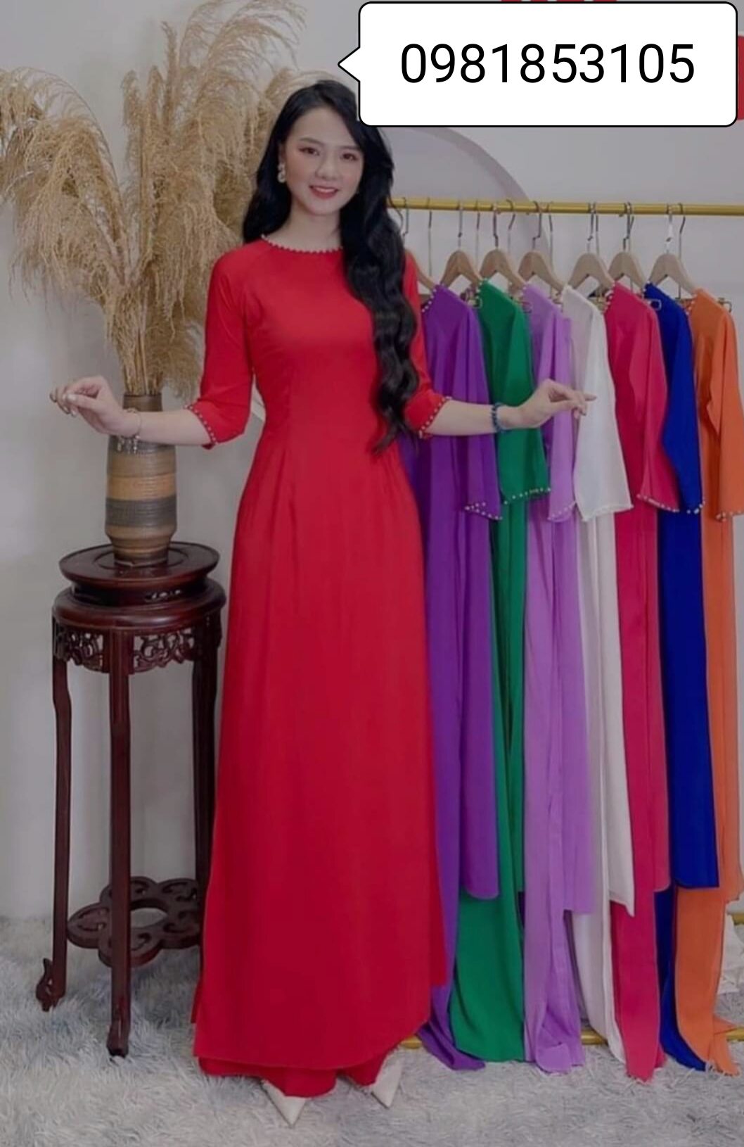 🍄Áo Dài lụa nhật cao cấp (có dãn, hút mồ hôi, không lộ)😻😻😻