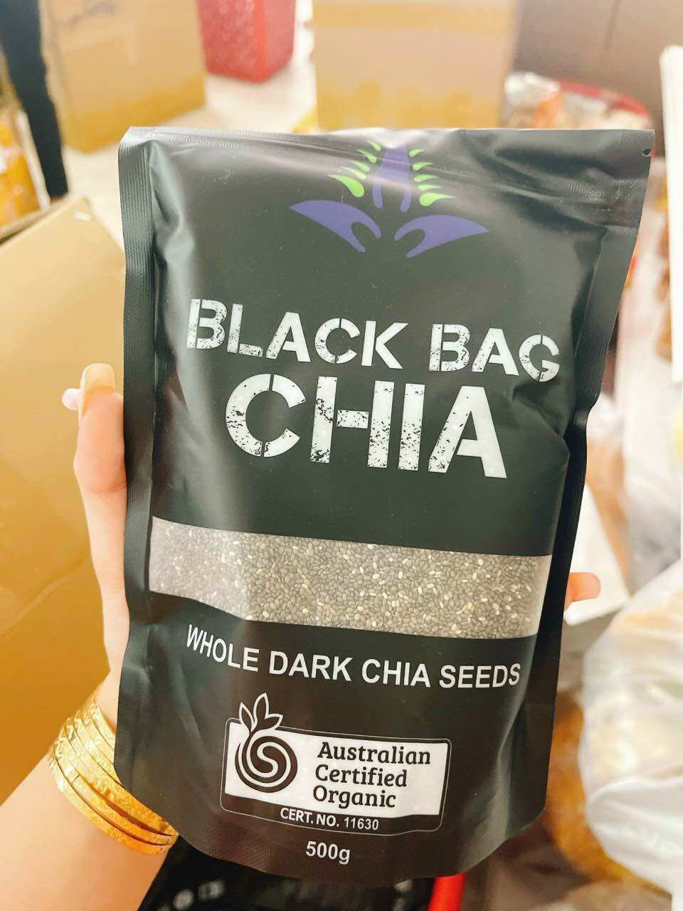 Hạt Chia Đen Hàng Nhập Túi 500g
