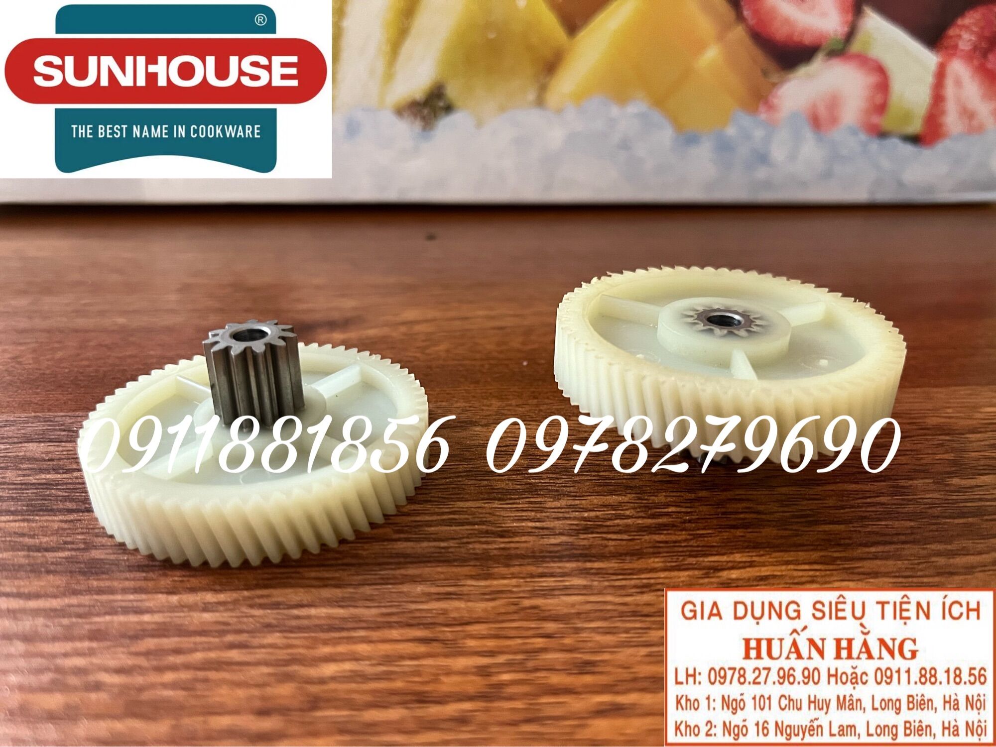 (Linh kiện chính hãng) Trục hoa khế, bánh răng chuyển động tốc độ máy ép chậm Sunhouse Mama SHD5210