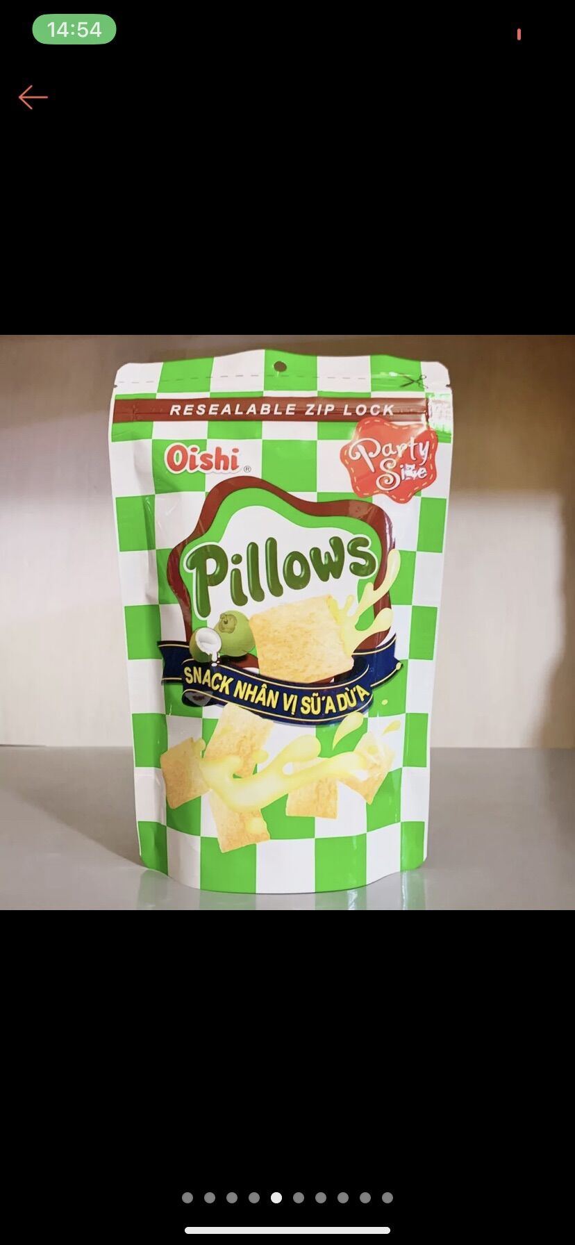 Snack nhân Oishi Pillows gói 85g