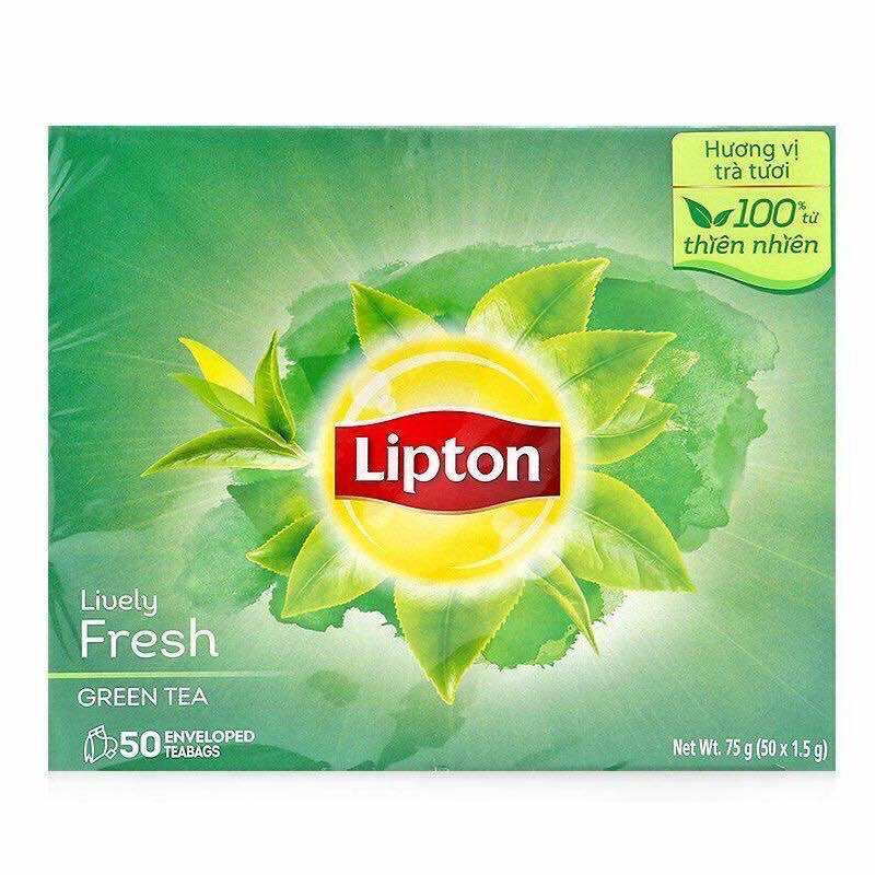 Trà Lipton trà xanh tươi mới hộp 25-50 gói