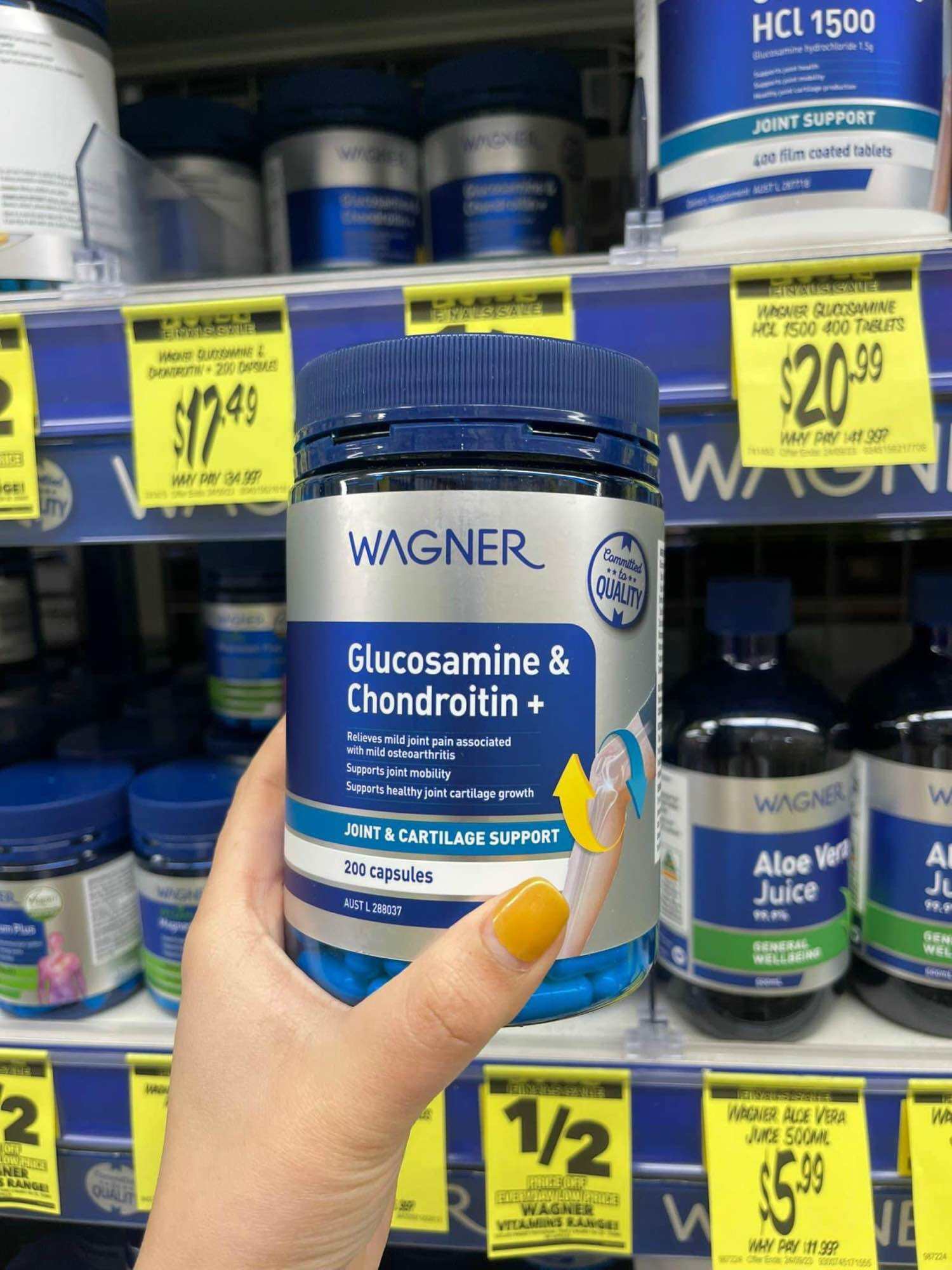 Xương Khớp Wagner Glucosamine Chondroitin - hộp 200 viên