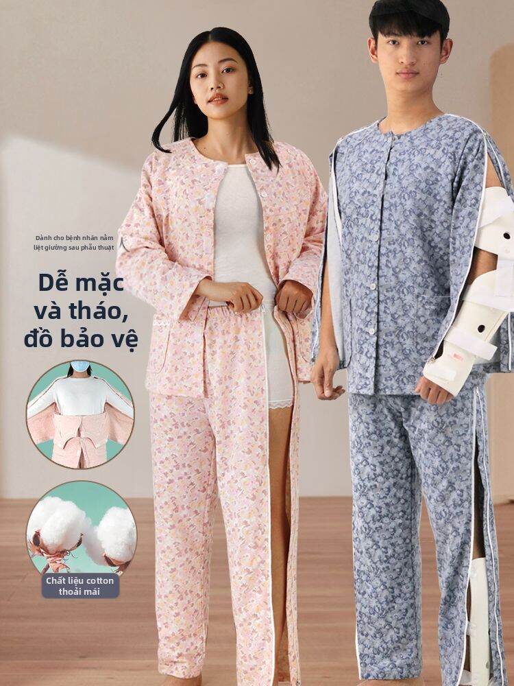 JINLANTING | Quần Áo Dễ Mặc Và Tháo Cho Người Già Nằm Một Chỗ