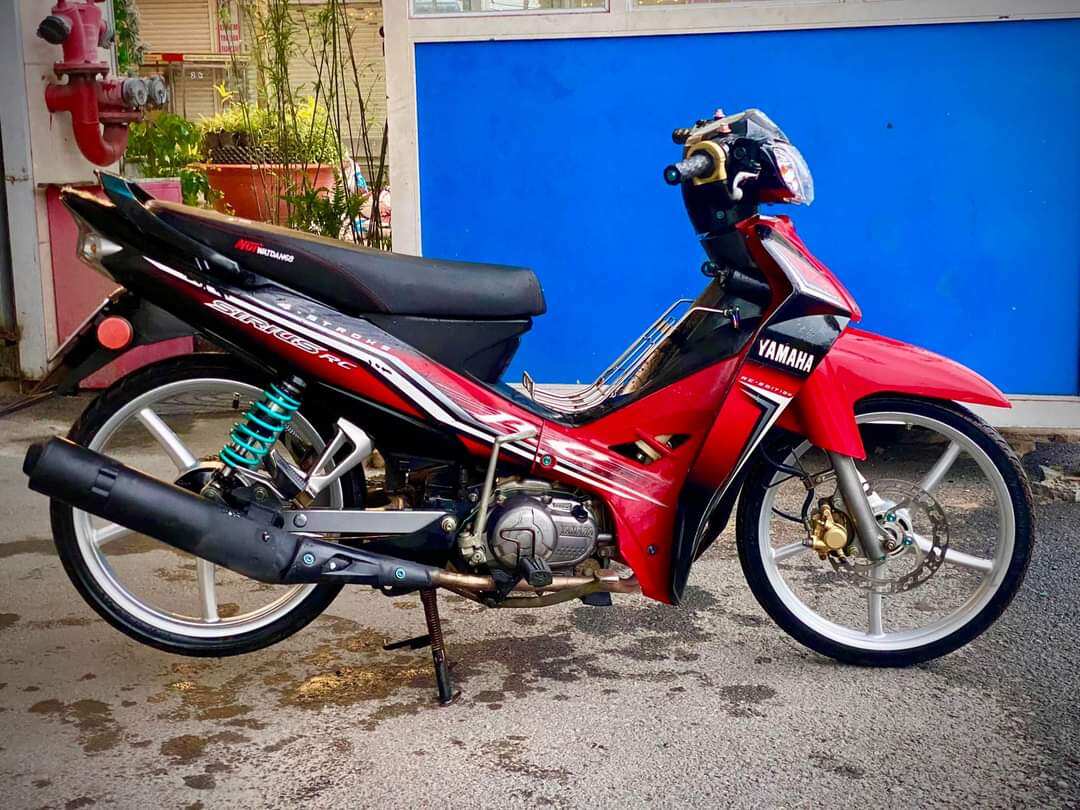 Tem rời sirius RC zin dán xe đen đỏ
